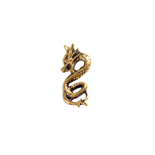 Dragon Zodiac Nail Art smykker Year Of The Dragon Gold And Silv A7