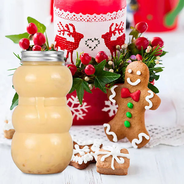 500 ml juletre snømann drikker juice godteriflaske Xmas P A