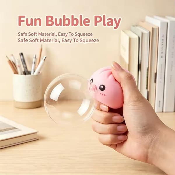 Dumpling Blow Bubbles Leketøy Dumpling Squishies Med Steamer Fidg 1pc