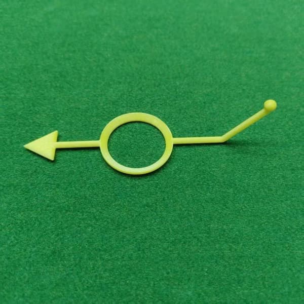 5 stk. Pool Billard Hjælp Træning Sigteguide Kugleposition Markør White 5PCS