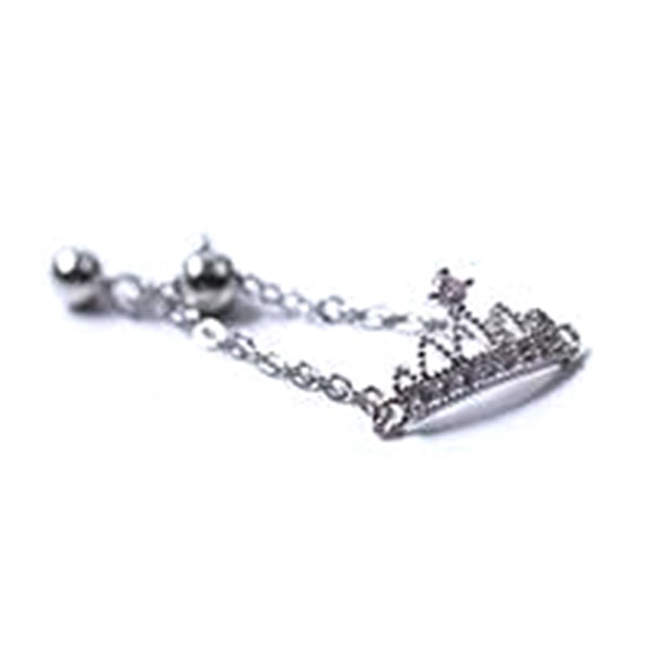 New Fashion Sølvfarve Åben Justerbar Finger Ring Crown Chai