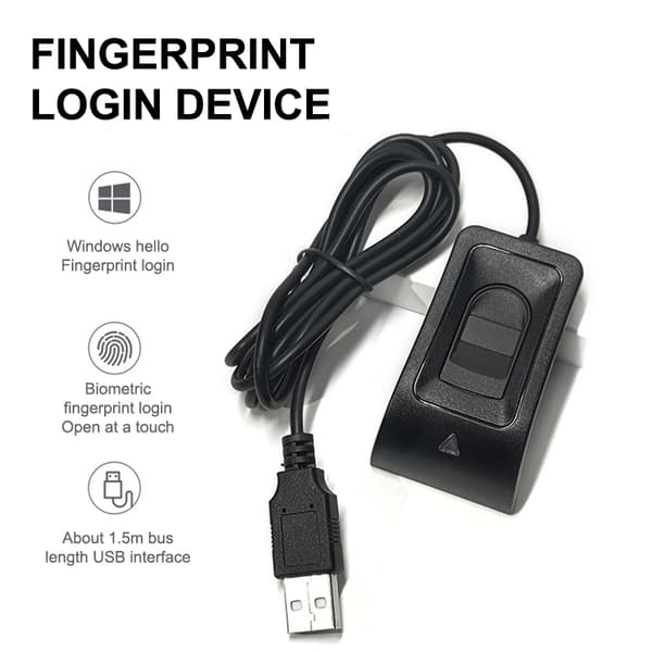 För 10 11 USB-fingeravtrycksläsare Fingeravtrycksbiometrisk fingeravtryck