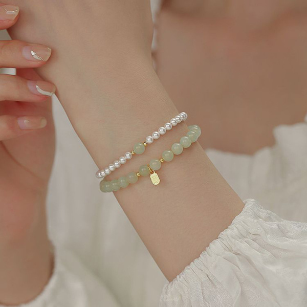 Fashion Pearl beaded armbånd Vintage stil armbånd smykker A