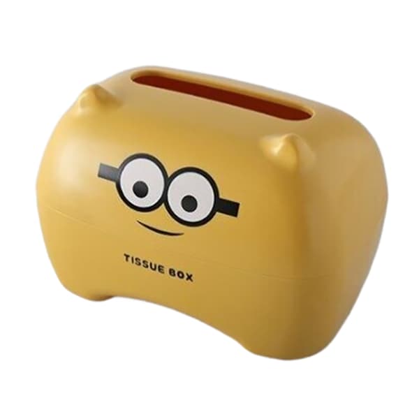 Kawaii Cat Teddy Bear Tissue Box Desktop Toiletpapirholder Ki White