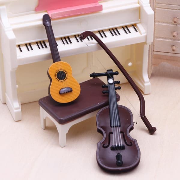 Mini musikinstrumentmodeller realistiske detaljer perfekte til gør-det-selv A2