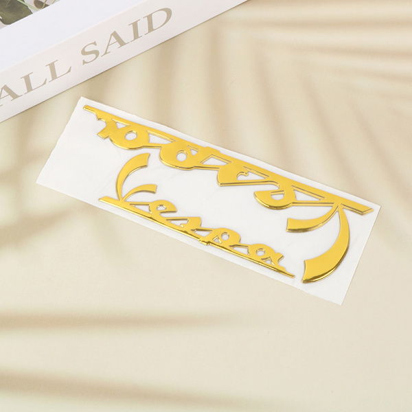 Emblem-klistremerke 3-dimensjonalt dekal for Vespa GTS300 GTV125 200 Yellow