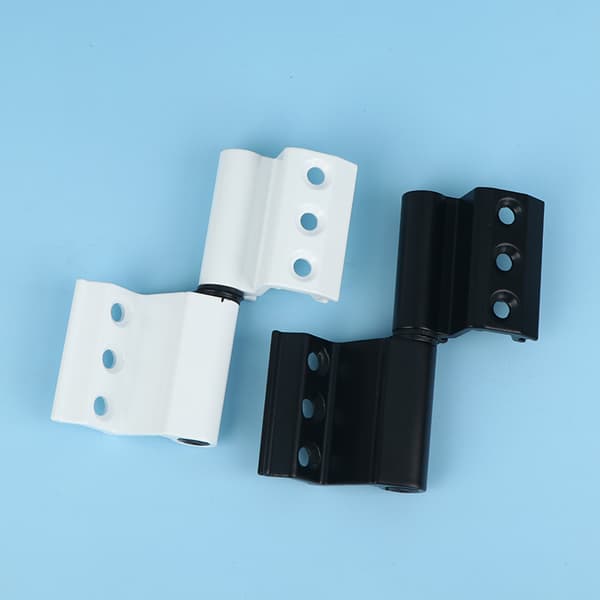 1/2 sett isolert brutt bro sammenleggbar dør i aluminiumslegering og white 2pcs