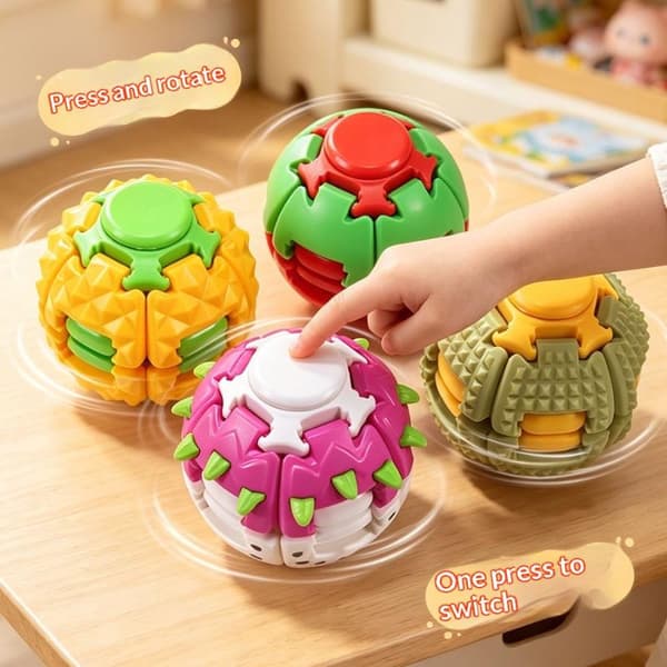 Durianformet 3D-printet ball Roterende ball Antistress Fidget O A3