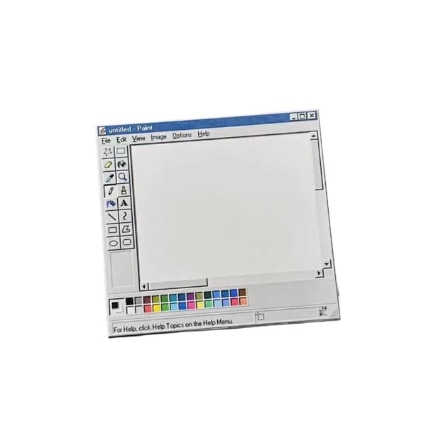 Vintage Computer Tegning Sticky Notes 50 Ark - Ideel til kunst A1