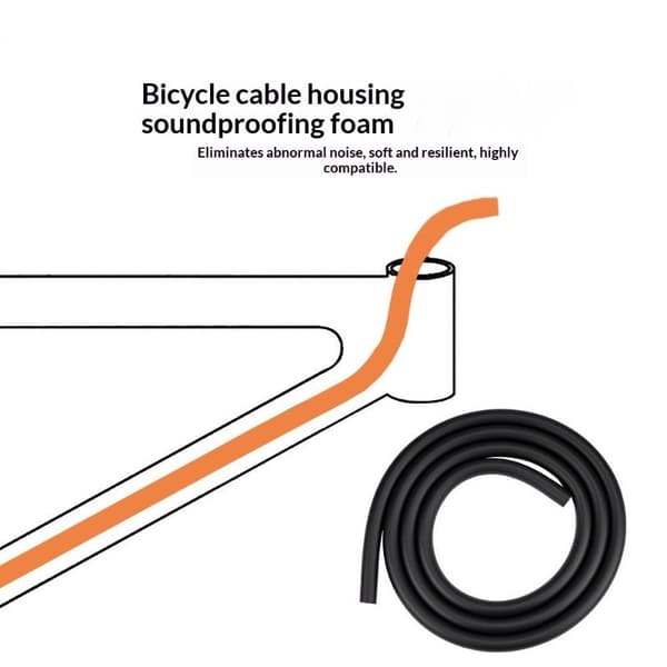 1/2 st 1,5 M cykelram intern husdämpare för växel/broms/ Black