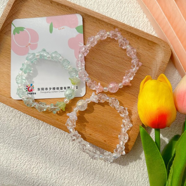 Ins Håndlavet Beaded Armbånd e Soft e Kvinde Student Hand String A9