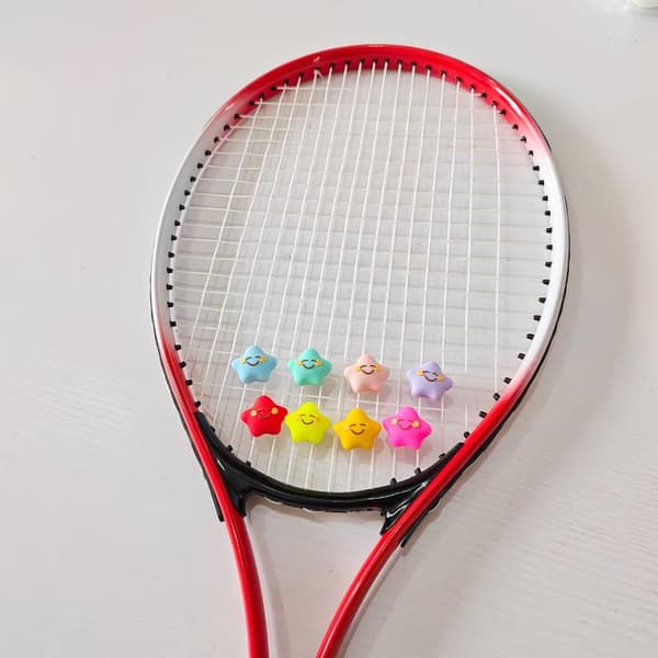 Silikone Tennis Ketsjer Vibrationsdæmper Stjerne Stil Absorption B2