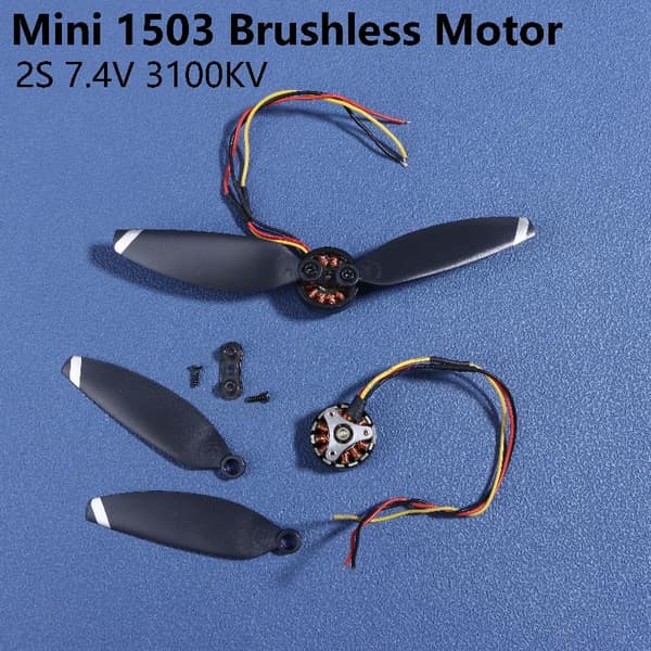 3100KV 2S 7.4V 1503 Mini Modellflygplan Borstlös Motor Drönare P A Motor propeller