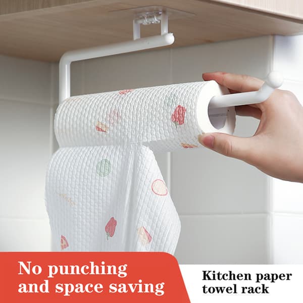 Metall under skap Papirrullstativ Håndkleholder Tissue Hanger L