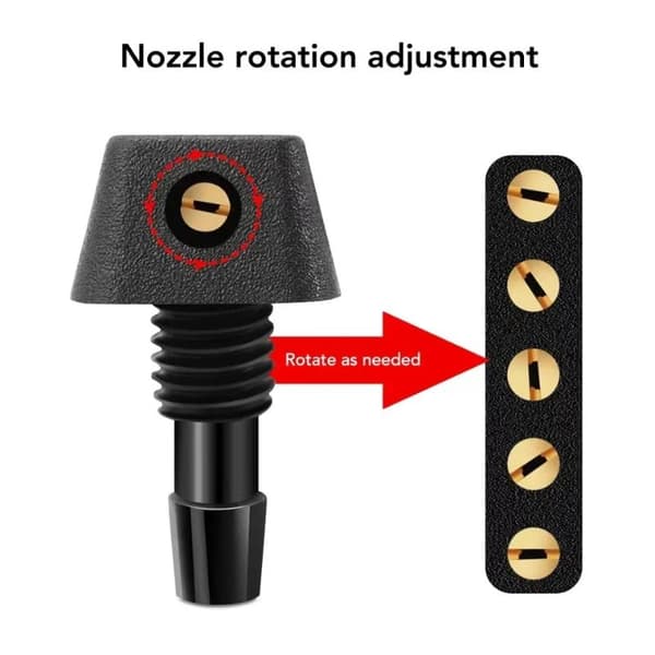 2 stk/sett Bil Universal Frontrute Vindusvisker Dyse Jet Spray 2pcs