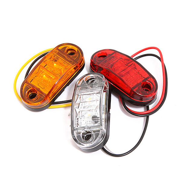 1 STK LED-sidemarkeringslys Advarselsbaglygter Auto billys Red
