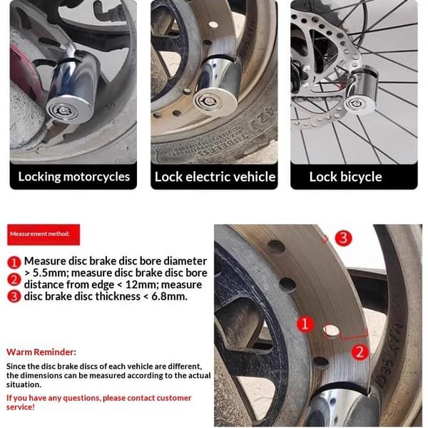 Yleiskäyttöinen 55 mm:n raskas levyjarrulukko varkaudenesto