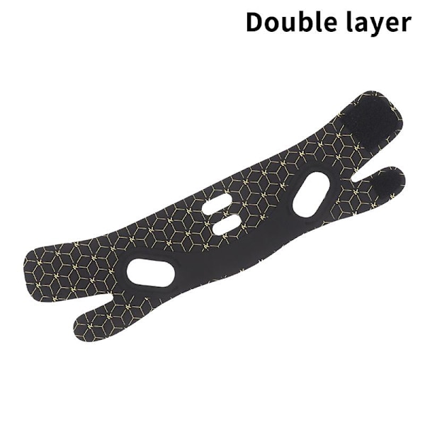 Elastisk V-formad maskrem Dubbelpress Ansiktsskulpterande mask Double layer
