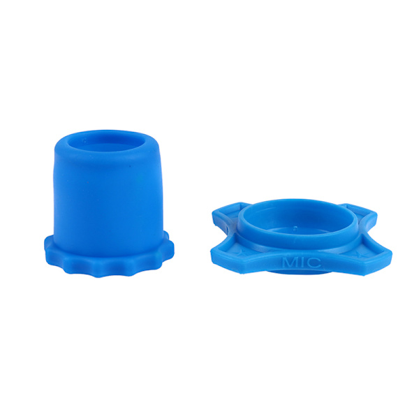 Rystesikker Silikone Mikrofon Holder Anti-Rolling Mic Protecti blue tail + ring