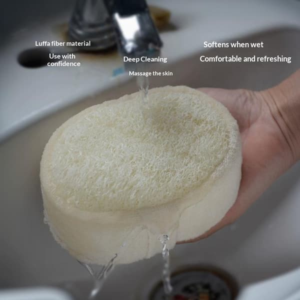 100% naturlig loofah-svamp badebombe eksfolierer død tørr hud til
