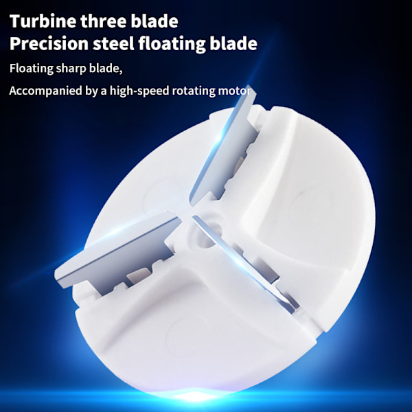 Mini-rakficka för män Bärbar elektrisk rakapparat Razor USB Blue