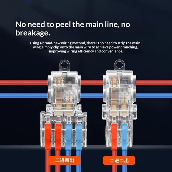 Mini snabbkopplingsplint snabb T-typ trådanslutning elektrisk S A23
