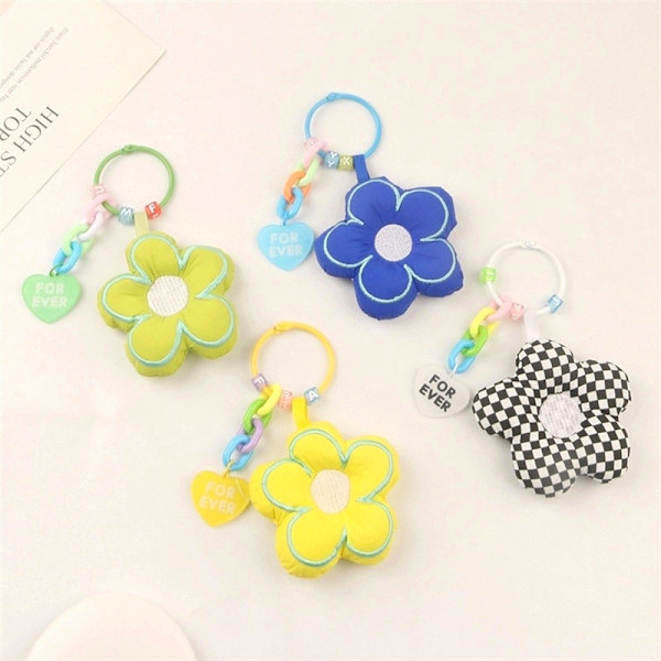 Sakura Fabric Flower Keychain Korut Lanyard Car Bag avaimenperä C