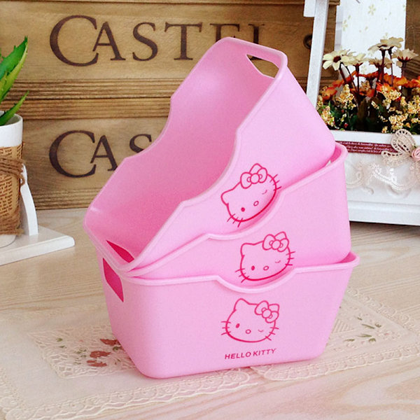 Kitty Storage Basket Desktop Basket Tape Skrivesaker Oppbevaringsboks