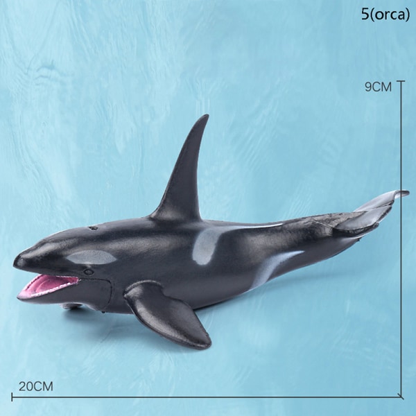 Simulering Marine Sea Life-figurer Actionfigurer Ocean Anima 5(orca)