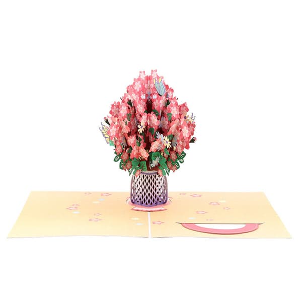 3D Hjerte Træ Pop Up Valentinskort F