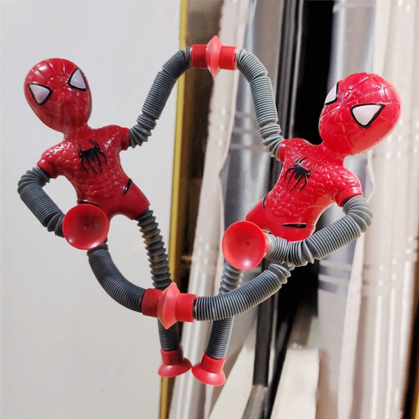 Spiderman Robot Variabel Modellering Stretching Led Light Pop Tube A1