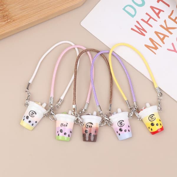 5/10 kpl simulaatio Mini Bubble Tea Cup Crossbody Laukku Nuket Kangas 5Pcs random