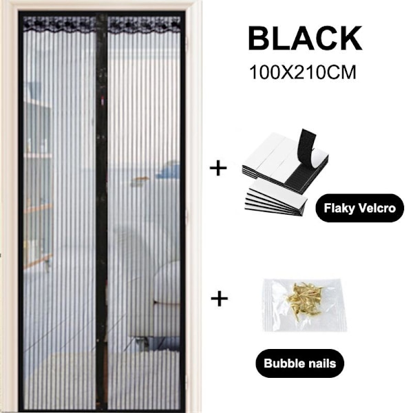 Dörrgardin Black 100X210CM