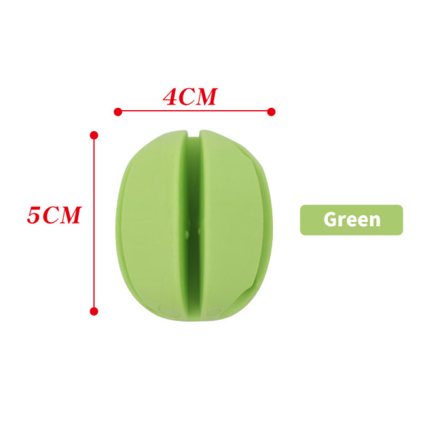 1 stk Gjenbrukbar fiskestang bindeklemme stang binde silikon Green
