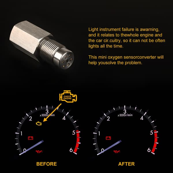1PC iltsensoradapter Bil Tjek motorlys Reparation Katalysator 2