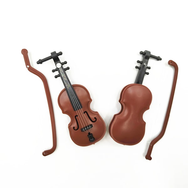 1/12 Dockhus Minimusikinstrument Modell Klassisk gitarr V Brown