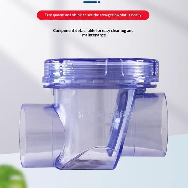 Transparent PVC-ventil rörlig antirefluxventil för att förhindra återflöde C