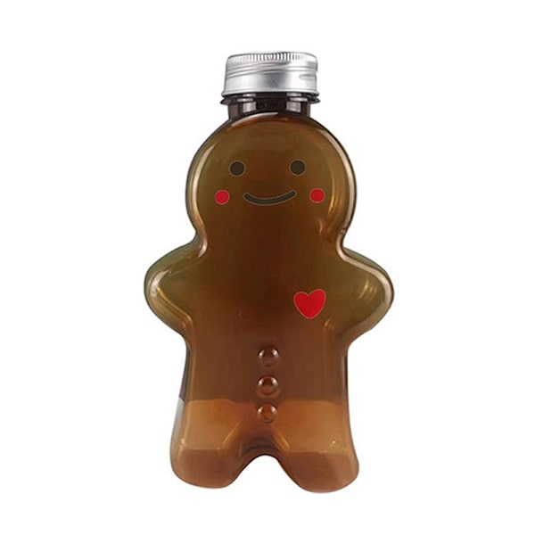 e Gingerbread Man Drinking Cup Shaker Drik Flaske Mælk Te Wat B