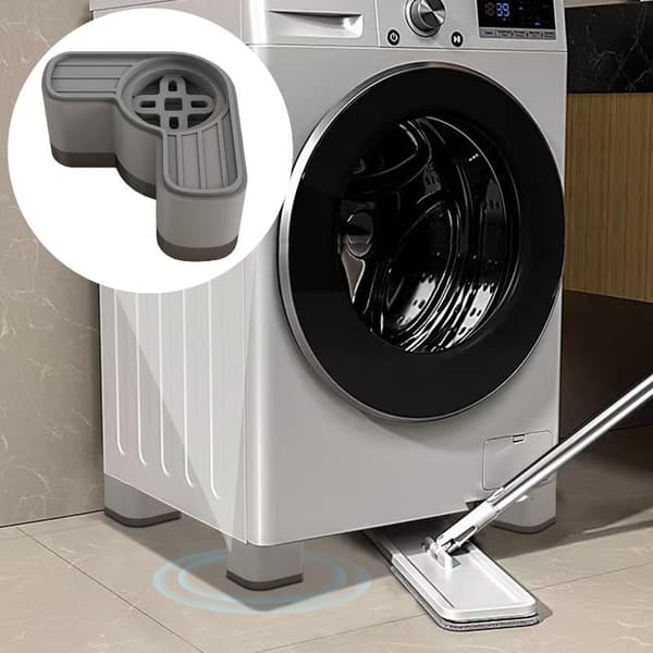 Pesukoneen jalat 4 kpl yksikerroksinen kaksikerroksinen pesukone Gray Single layer