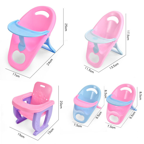 Baby Doll Accessoarer Universal Size Dolls Mini Matstol till A2