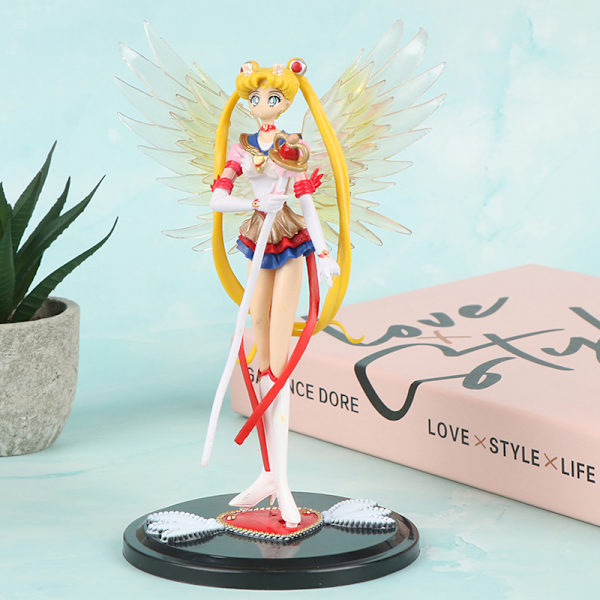 1 st 18 cm tecknad måne Vacker flicka Vatten Ice Moon Kawaii Anim