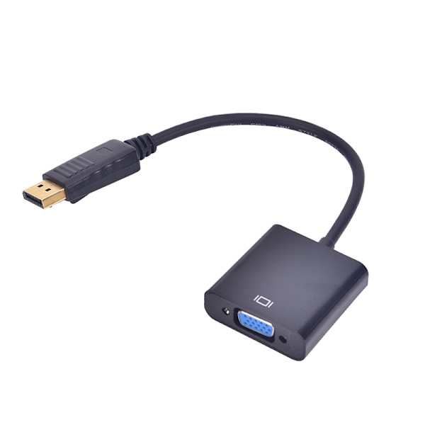 Displayport DP hane till VGA hona adapter Display Port Cable Co Black