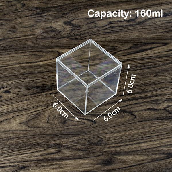 Square High Transparent Plastic Box Betta Breeding Box Mini Can A4