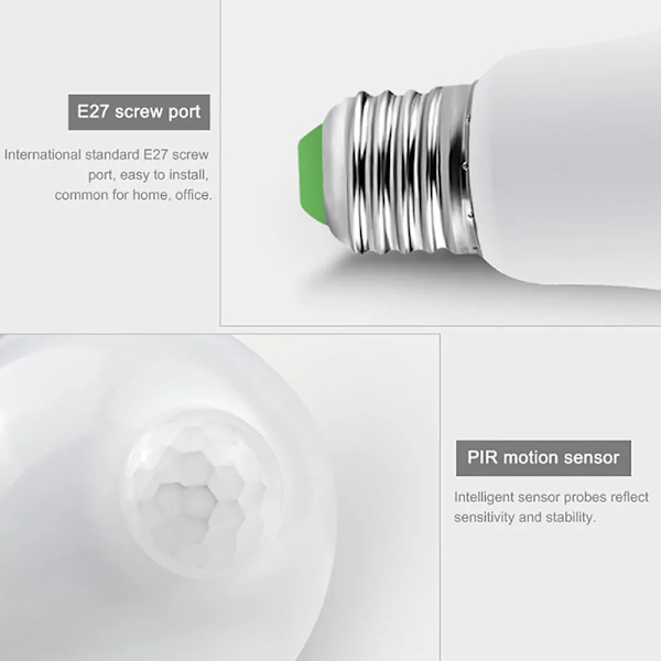 Led Glödlampa E27 Skruv Hembelysning Energisparande konstant C C
