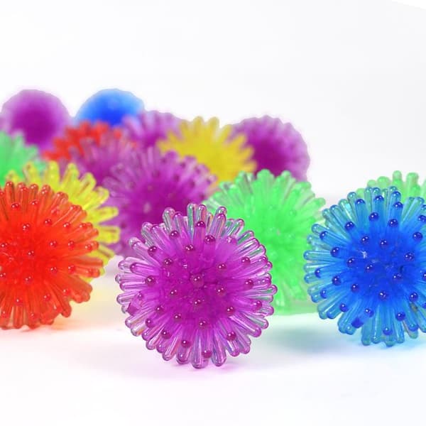 20 stk. Mini Bløde Piggede Sansebolde Legetøj Lyse Legetøj 20Pcs Random color