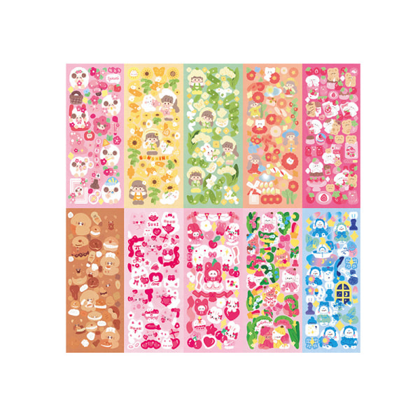 10 ST Stickers Pack Kawaii e Stickers DIY n Stickers Dekoration A1