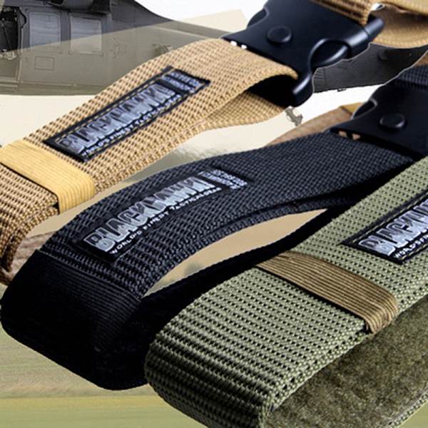 125 cm New Army Style kampbelter Quick Release Taktisk Belte F Black