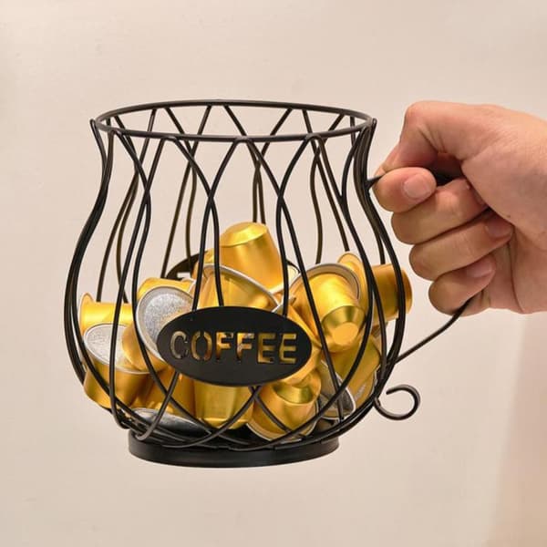 Kaffekapselhållare i järn Gold