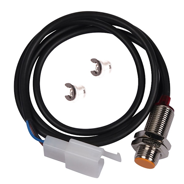 Motorsykkel Speedometer Kit Digital Kilometerteller Sensor Kabel Magnet