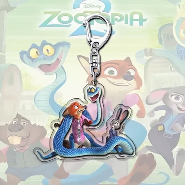 Zootopia Animation Perifer Nyckelring Tecknad Judy Nick e Väska A7